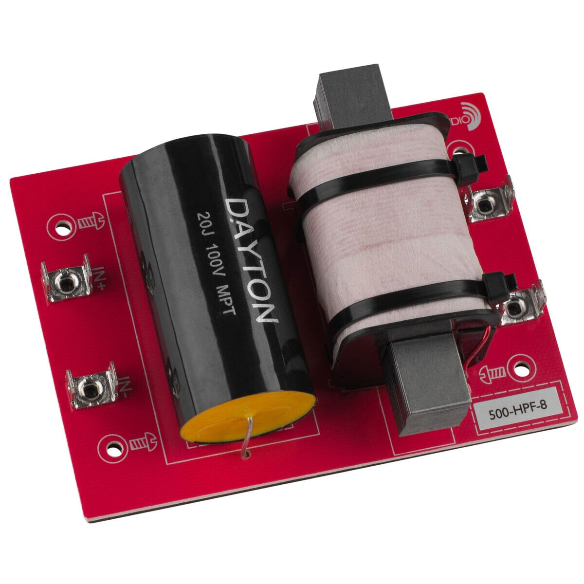 Dayton Audio 500HPF8 High Pass Speaker Crossover 500 Hz 12 dB/Octave